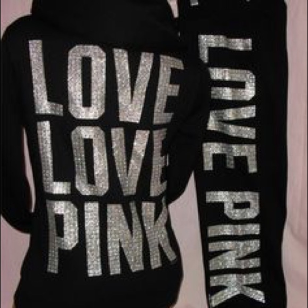 PINK sequin jogging suit